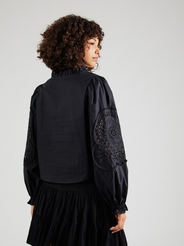 Chemisier 'BRODERA' OBJECT en noir