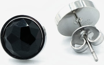Sergio Engel Earrings 'Beach Ohrring 04 - Wasserfester Naturstein-Ohrstecker in Edelstahl' in Black: front