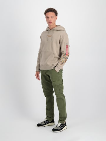 ALPHA INDUSTRIES Sweatshirt 'Dragon' in Brown