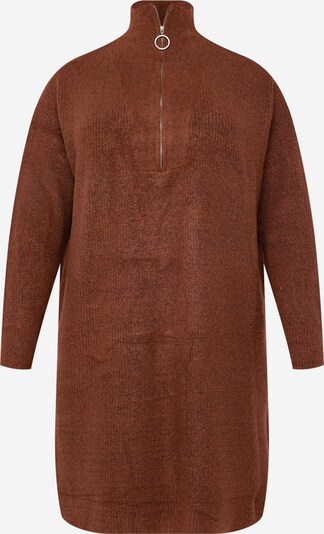 Noisy May Curve Robes en maille 'NEW ALICE' en rouille, Vue avec produit