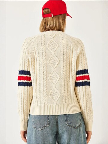 Pull-over 'Pullover' Bianco Lucci en beige