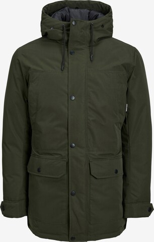 JACK & JONES Winter Parka 'Winner' in Green: front