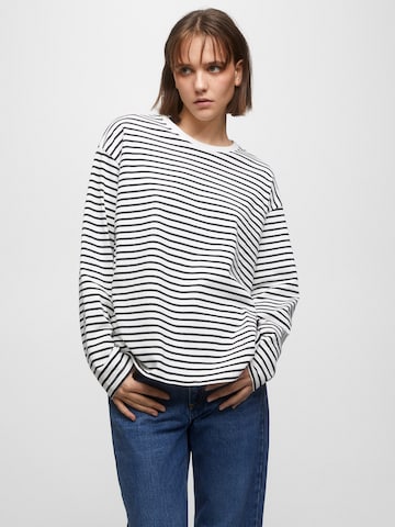 Pull&Bear Shirt in Weiß: predná strana