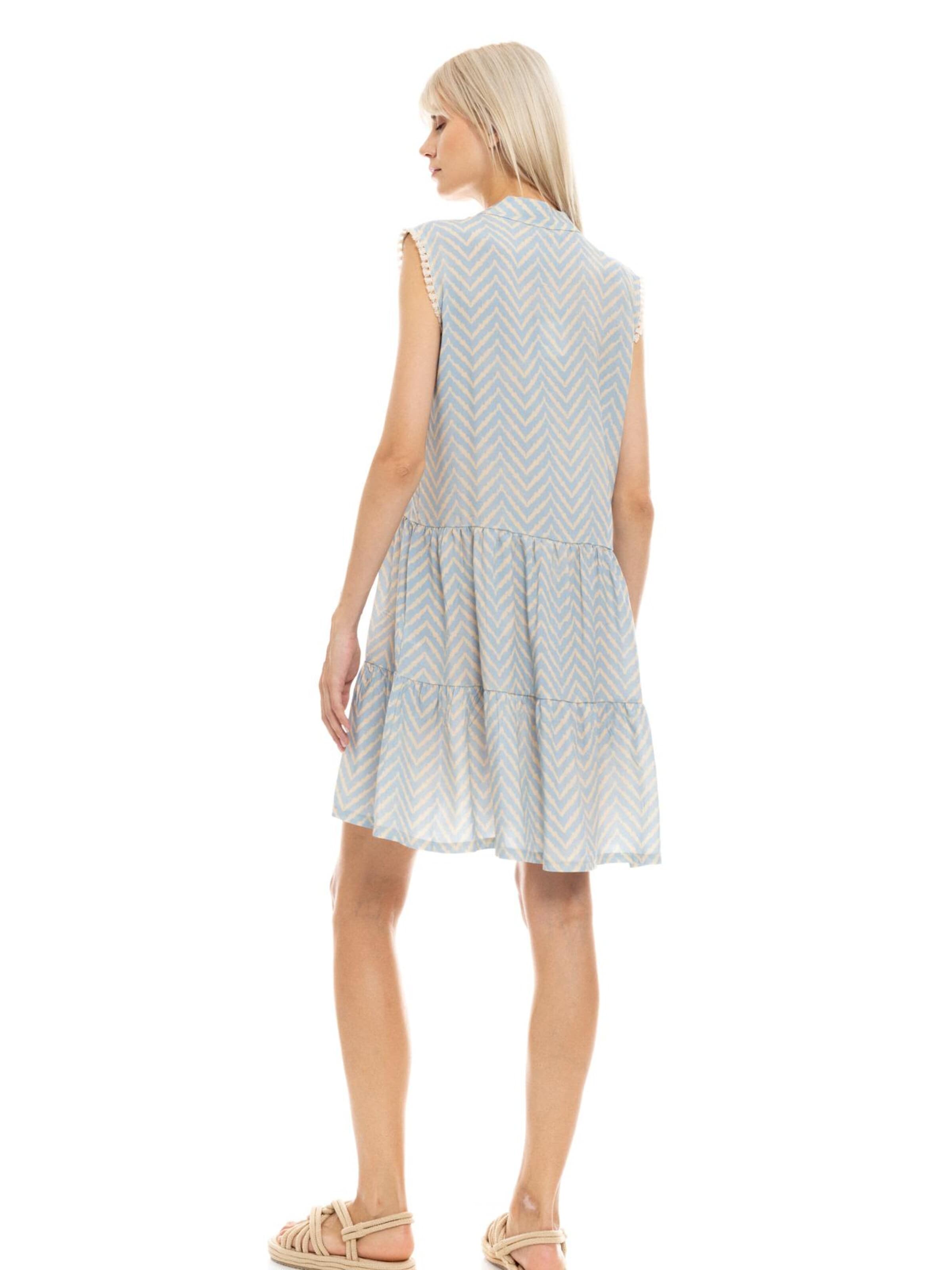 Pink Label - Vestido de verano 'BEACHWEAR CABANA' en azul