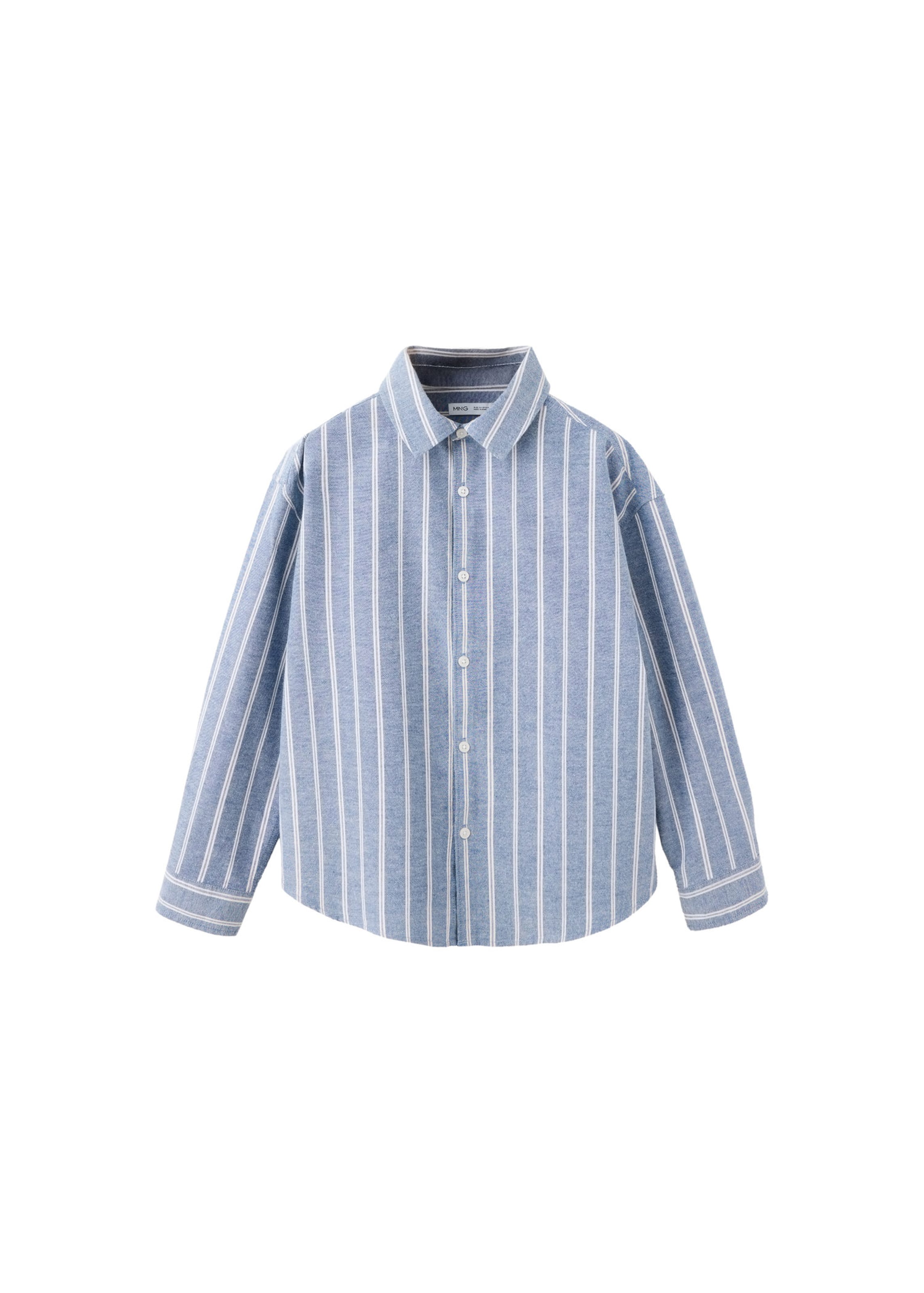 MANGO KIDS Regular fit Button up shirt 'BRISTOL' in Blue: front