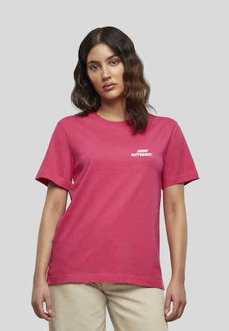 Urban Classics T-Shirt 'Think' in Pink: Vorderseite