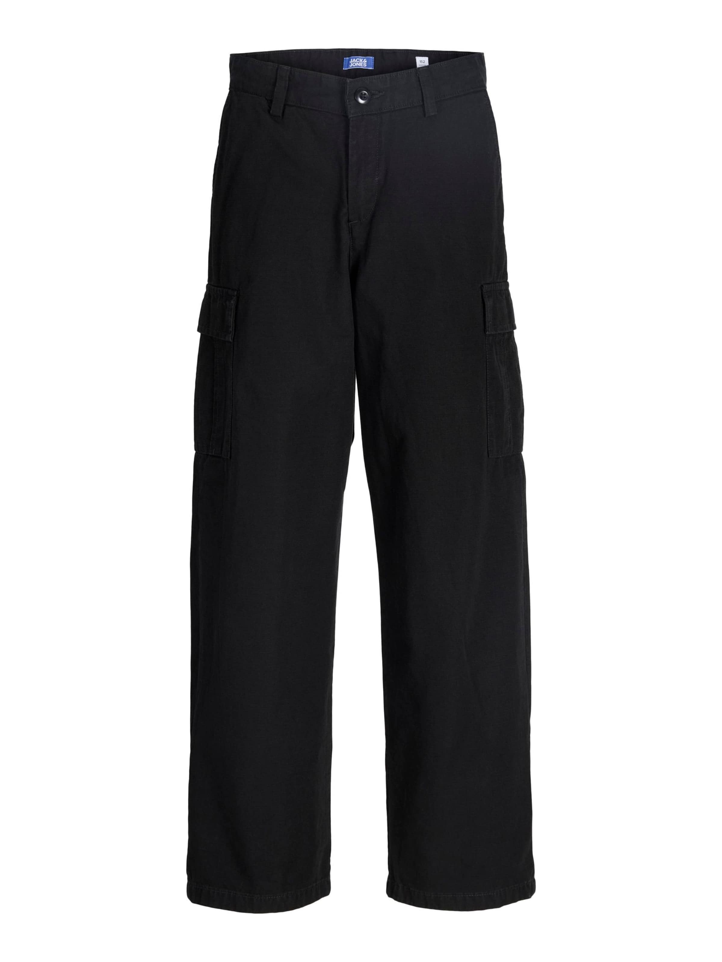 Jack & Jones Junior - regular Pantalón en negro: frente