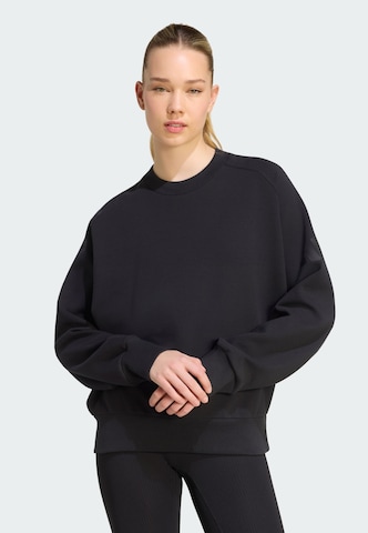 Sweat de sport 'Soft Lux' ADIDAS SPORTSWEAR en noir : devant