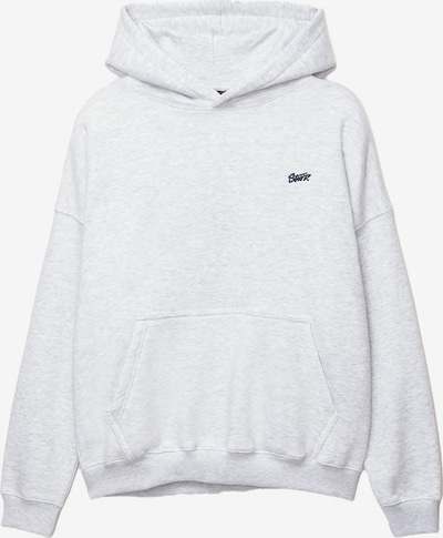 Pull&Bear Collegepaita 'STWD' värissä vaaleanharmaa / musta, Tuotenäkymä