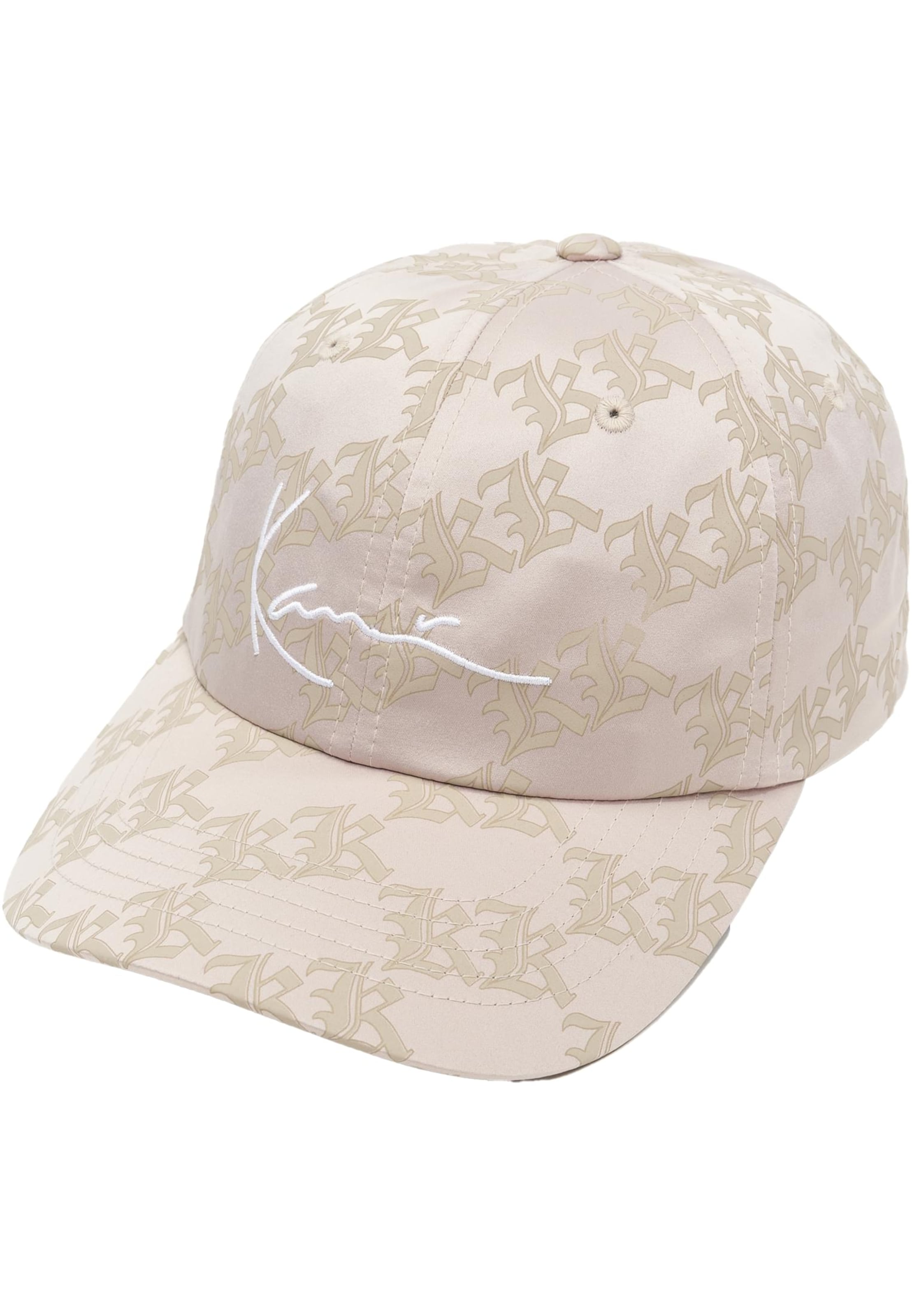 Casquette Karl Kani en beige : devant