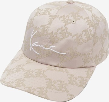 Casquette Karl Kani en beige : devant