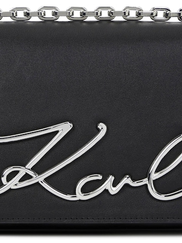 melns Karl Lagerfeld Pleca soma 'Signature'