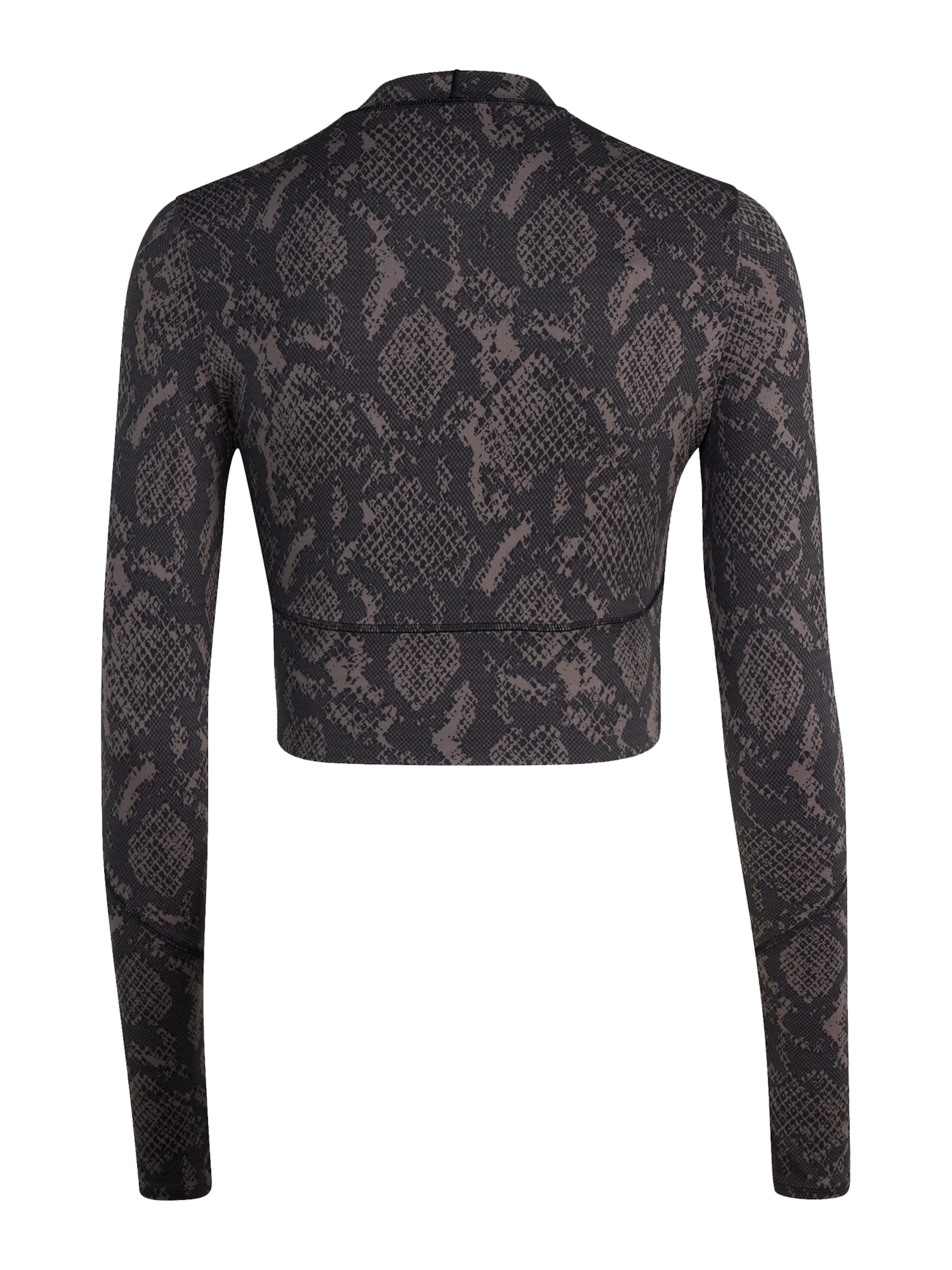 ADIDAS BY STELLA MCCARTNEY - Camisa funcionais 'Training Longsleeve Crop' em cinzento