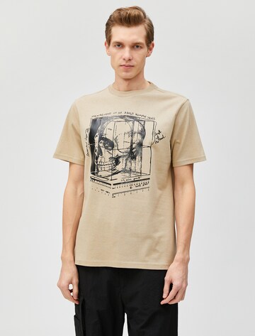 Koton T-Shirt in Beige: Vorderseite