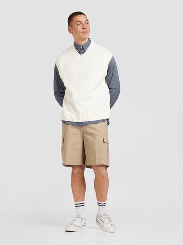 JACK & JONES Sweater Vest 'JORFREDERIKSBERG' in Beige