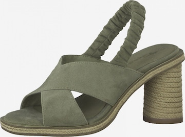 TAMARIS Strap Sandals in Green: front