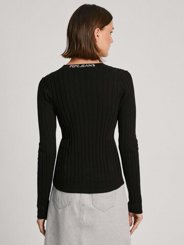 Pepe Jeans Strickjacke ' IZABEL' in Schwarz