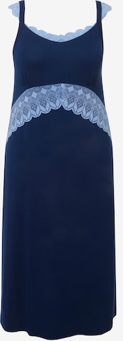 Chemise de nuit Ulla Popken en bleu : devant