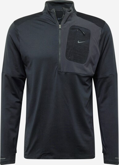 NIKE T-Shirt fonctionnel en gris / noir, Vue avec produit