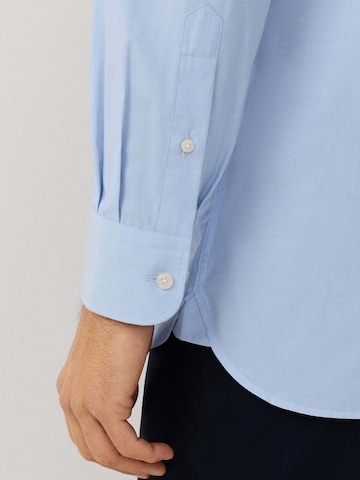 Hackett London Regular Fit Hemd 'END ON END' in Blau