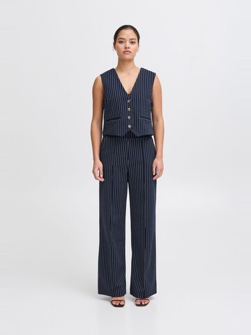 ICHI - regular Pantalón chino ' IXKATE PINSTRIPED PA ' en azul