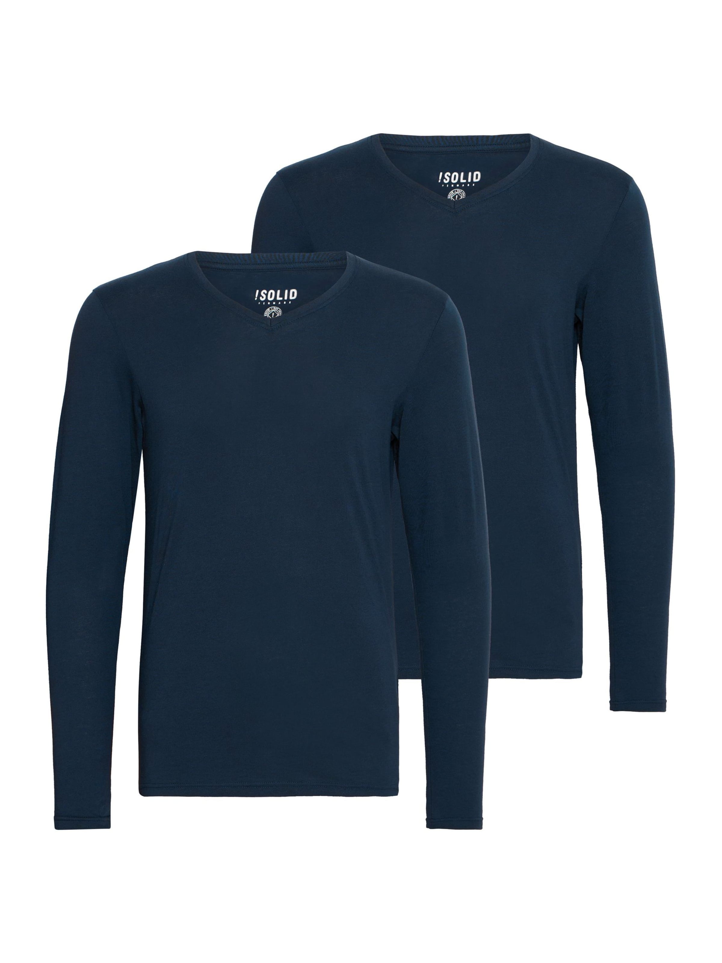 !Solid Shirt 'Basil' in Blauw: voorkant