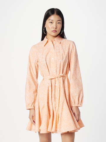 HUGO Shirt Dress 'Karoma' in Orange: front