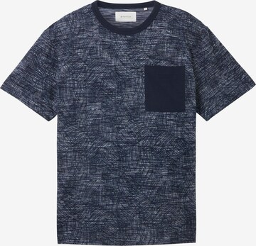 T-Shirt TOM TAILOR en bleu : devant