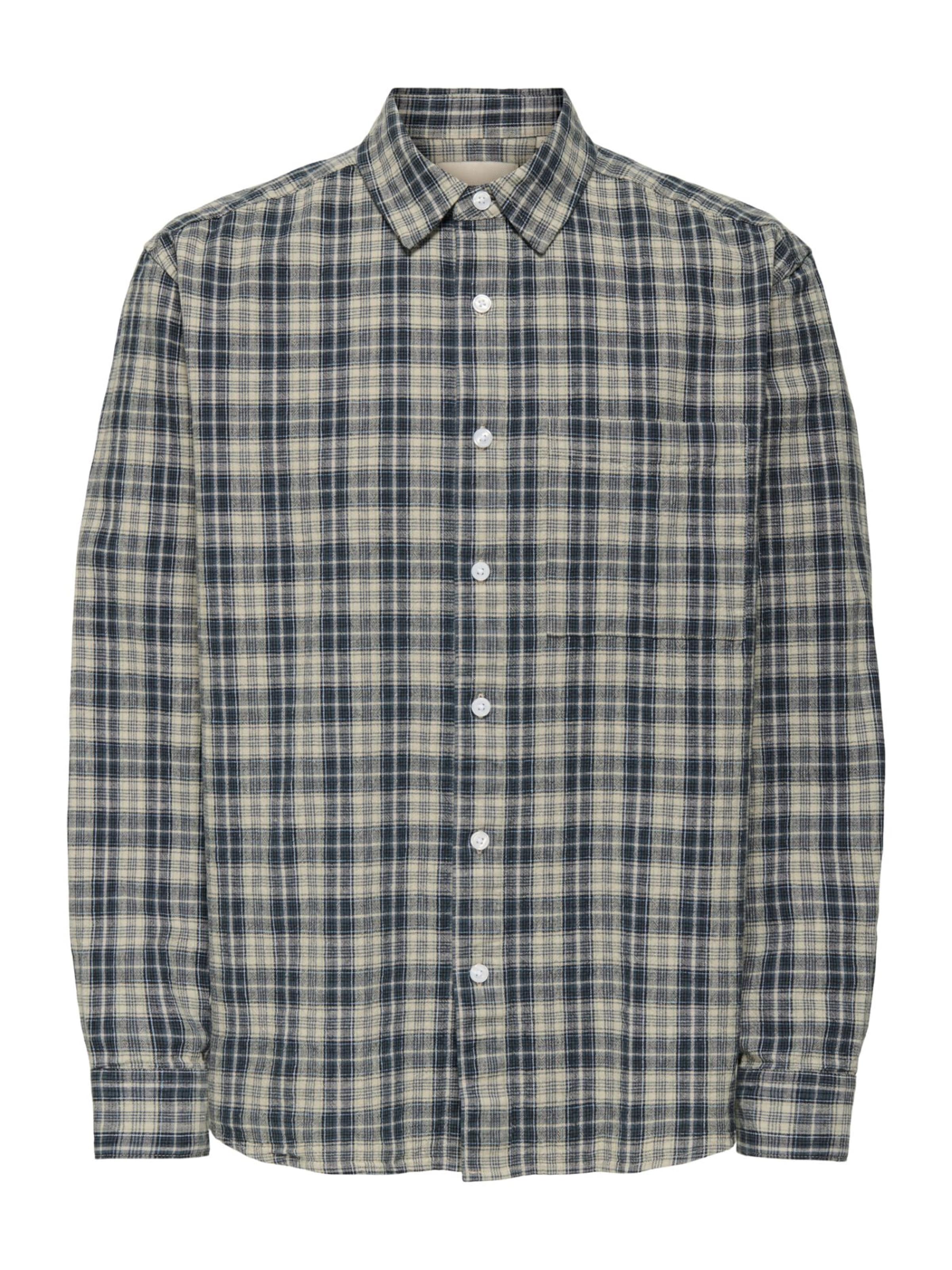 Only & Sons Классический крой Рубашка 'ONSRAFAEL' в Серый: спереди