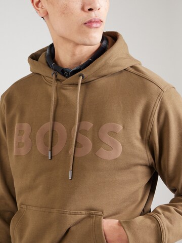 Felpa 'Webasic' di BOSS in marrone