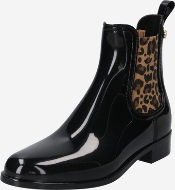 LEMON JELLY Rubber Boots 'Meri' in Black: front