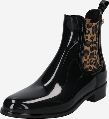 LEMON JELLY Rubber Boots 'Meri' in Black: front