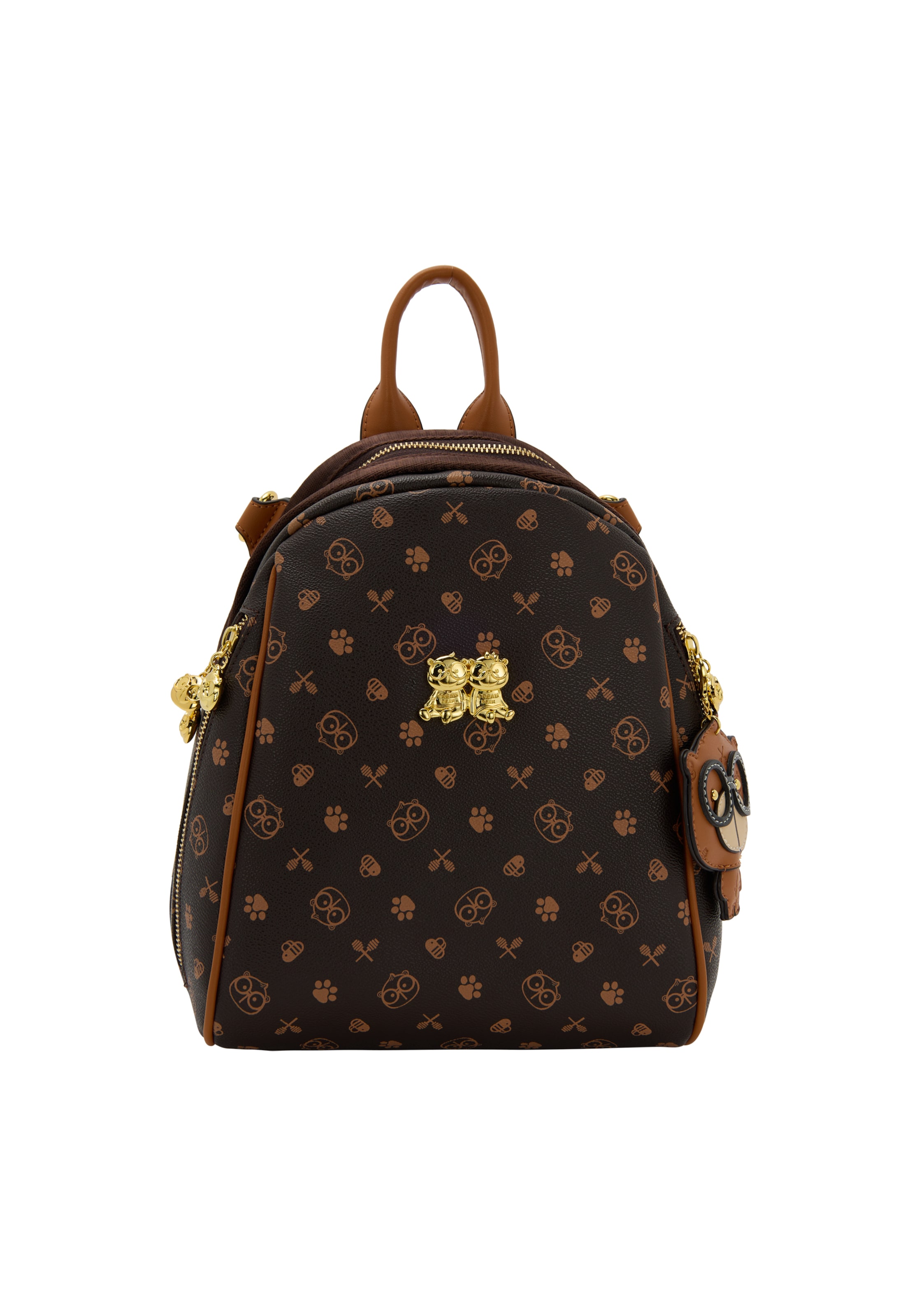 MYMO - Mochila em castanho: frente