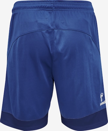 Hummel Regular Workout Pants 'Lead Poly' in Blue