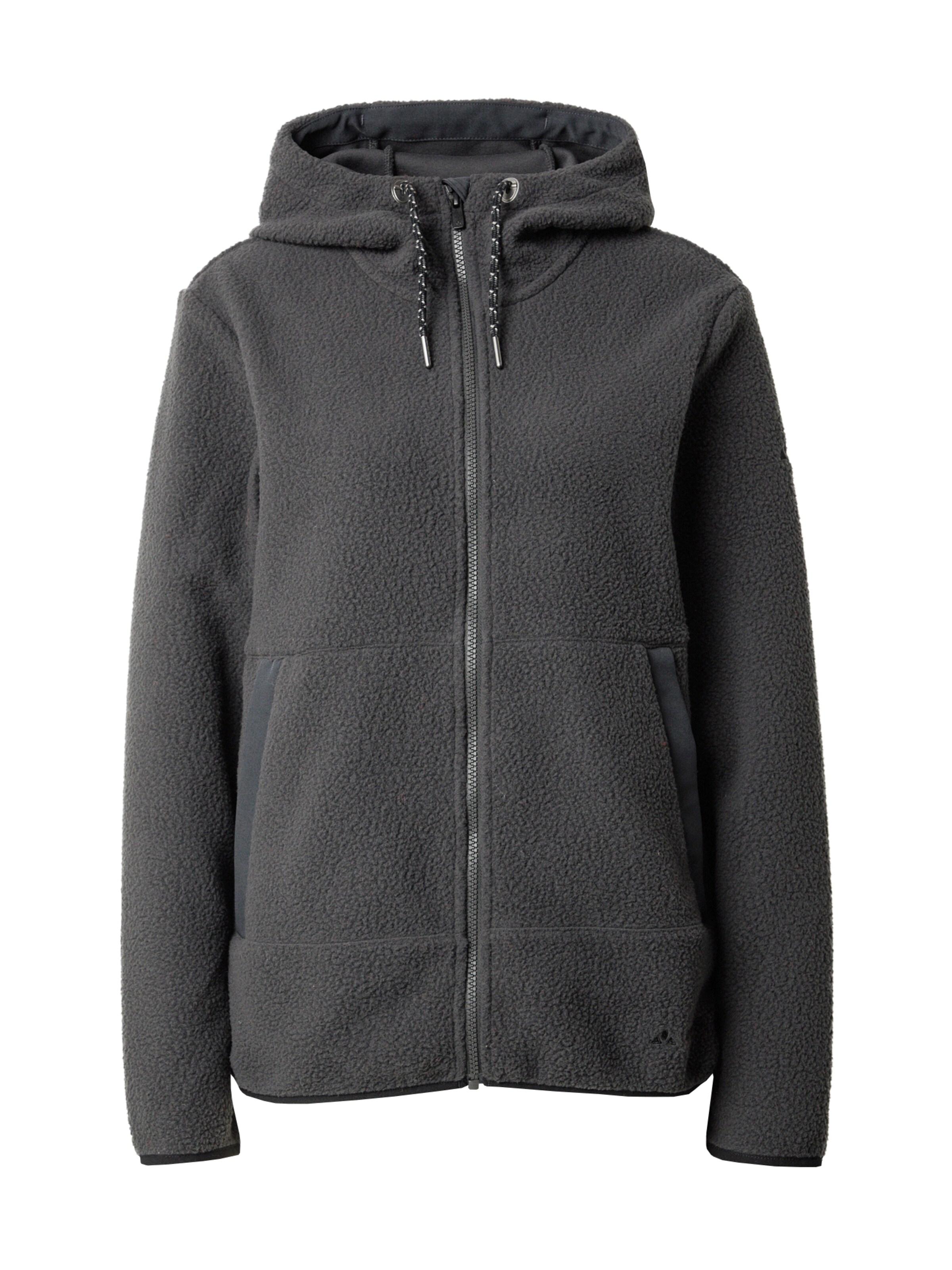 VAUDE Athletic fleece jacket 'Manukau' in Black: front