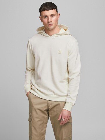 Sweat-shirt JACK & JONES en blanc : devant