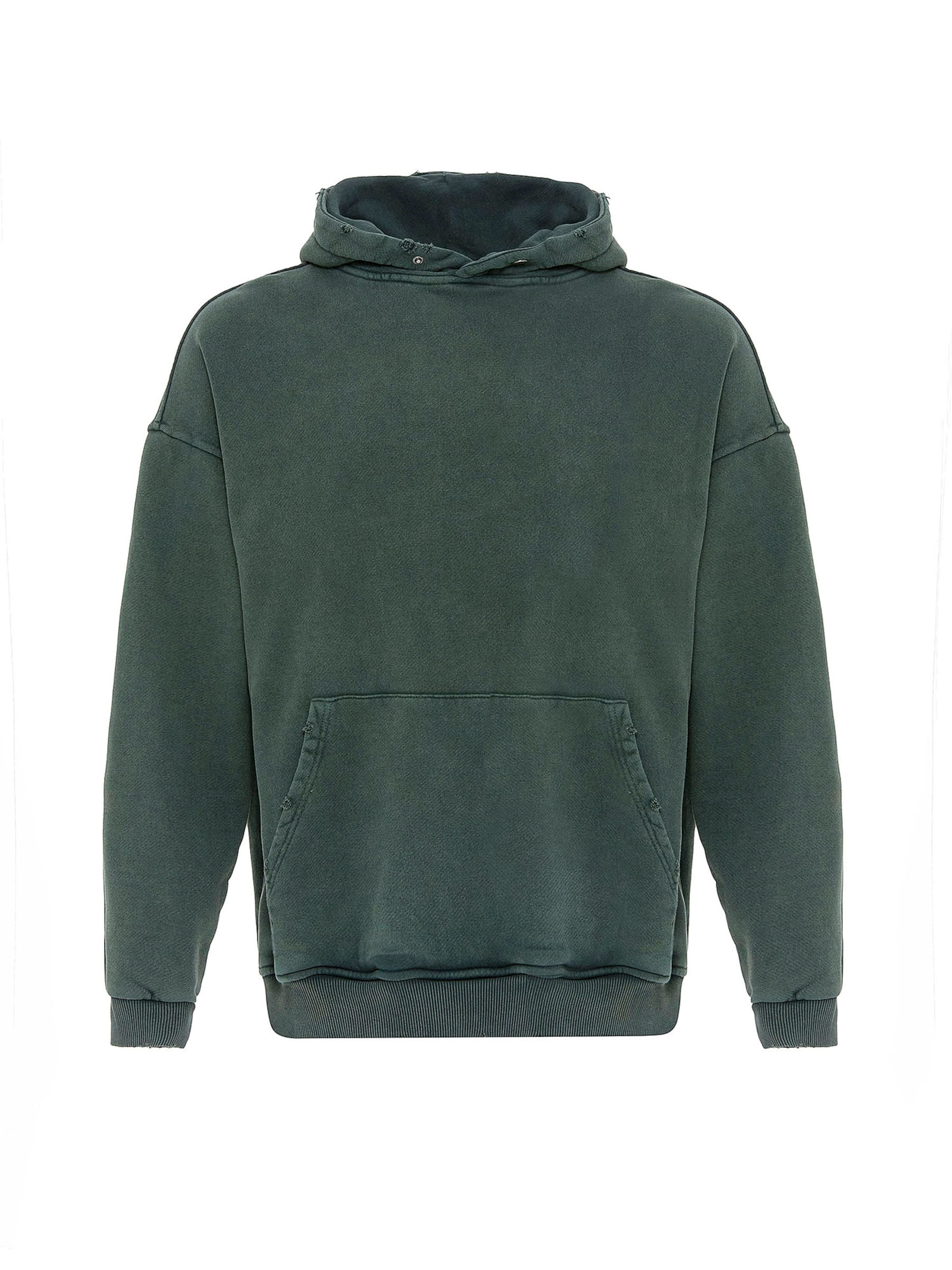 Bluză de molton de la VAMOS CLO pe verde: față