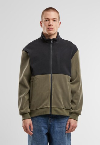Giacca di pile di Urban Classics in verde: frontale