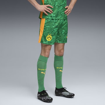 Regular Pantalon de sport 'Borussia Dortmund 25/26' PUMA en vert : devant