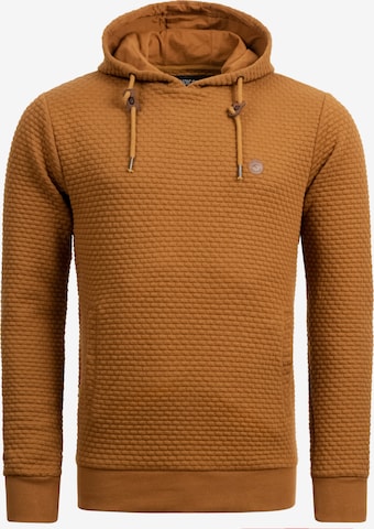 INDICODE JEANS Sweater in Brown: front