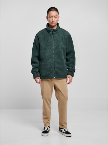 Urban Classics Fleece Jacket in Green