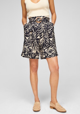 s.Oliver BLACK LABEL Wide Leg Shorts in Blau: predná strana