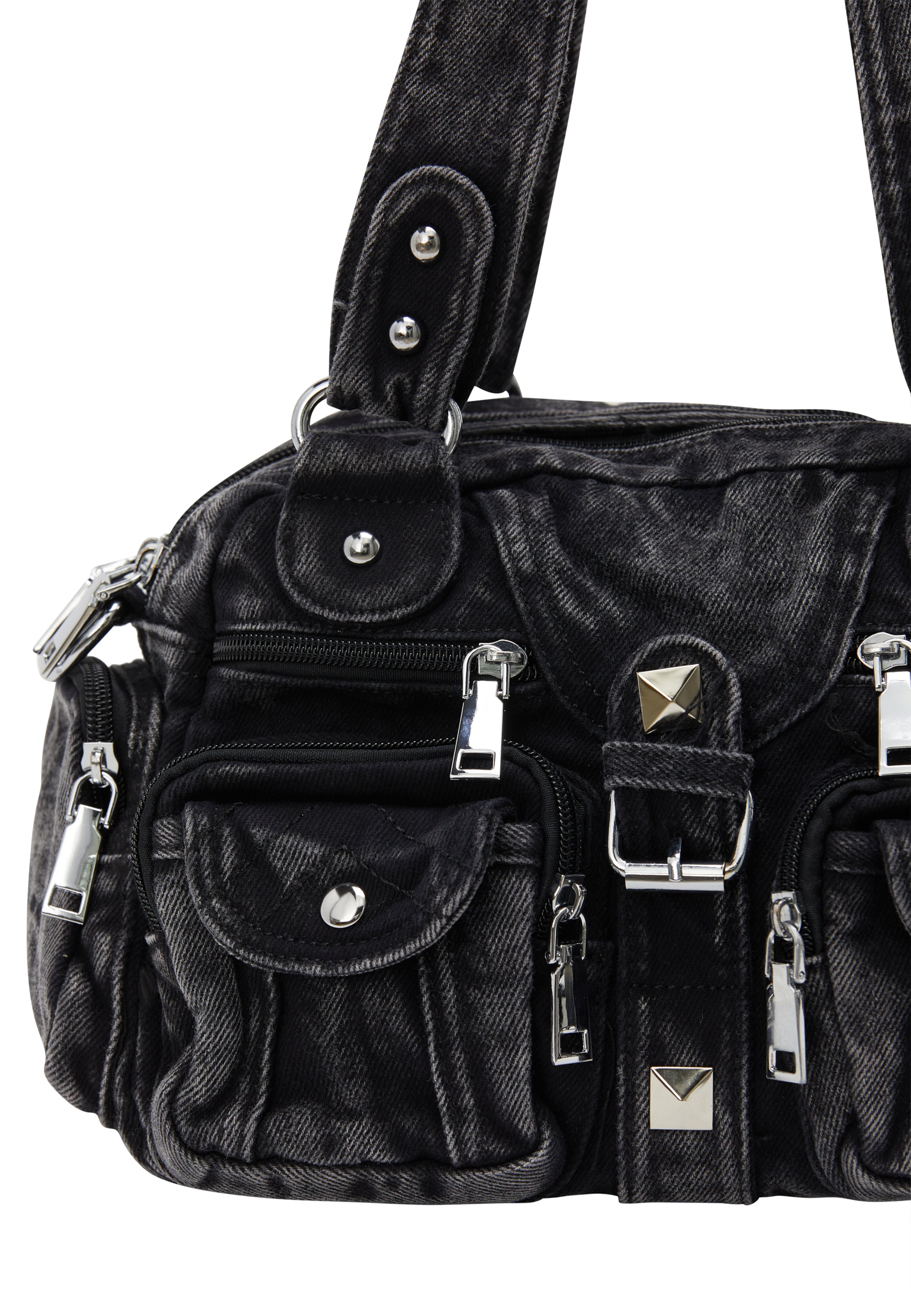 Sac bandoulière myMo ROCKS en noir