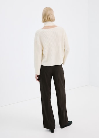 MANGO Wide Leg Hose in Braun