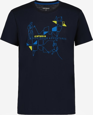 ICEPEAK T-shirt i blå: framsida