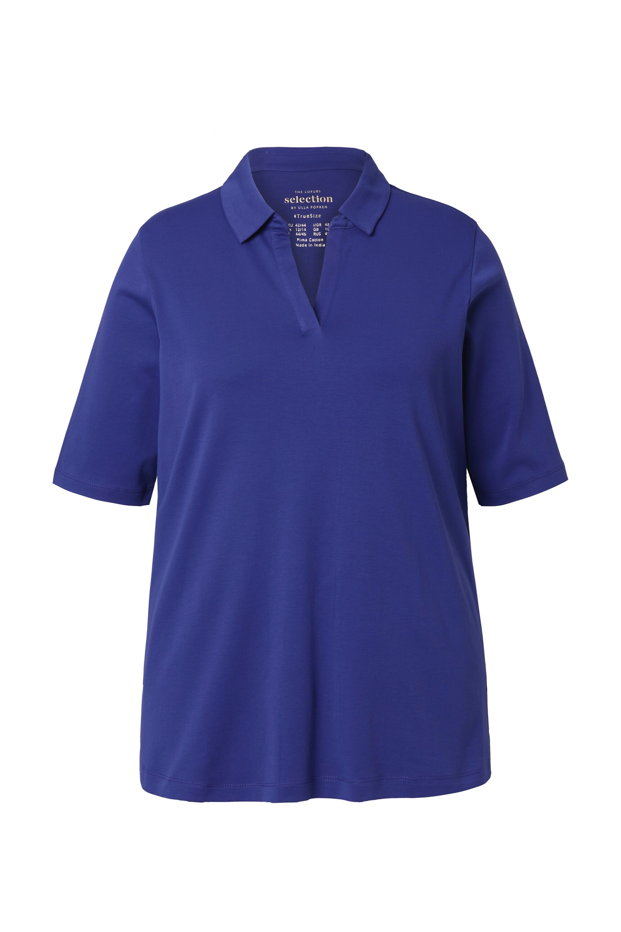 Ulla Popken Poloshirt in Blau: Vorderseite