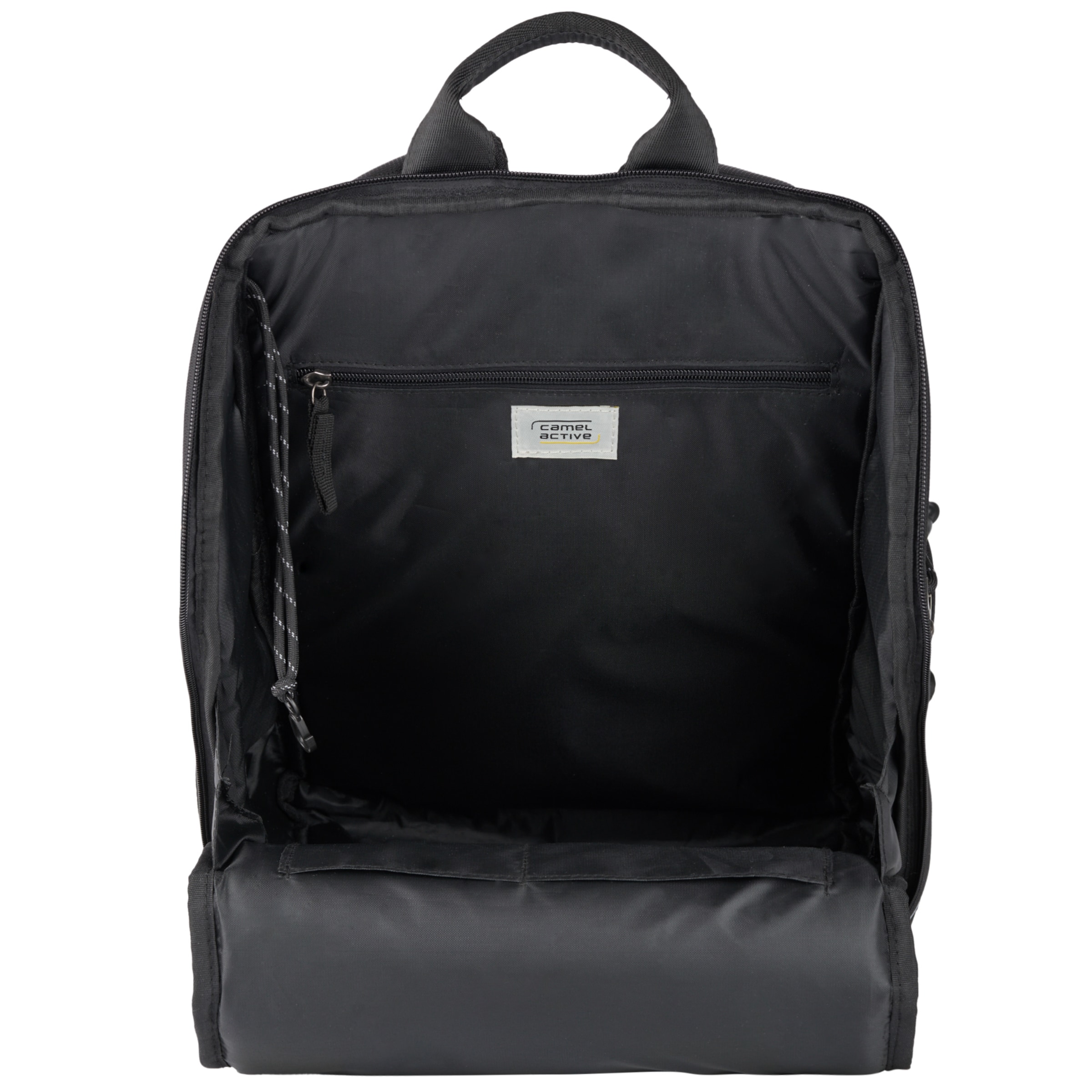 CAMEL ACTIVE Backpack in Black / Off white, Item view