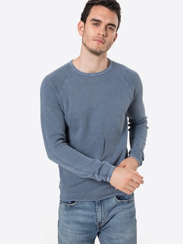 Key Largo Regular fit Sweater 'Thomas' in Blue: front