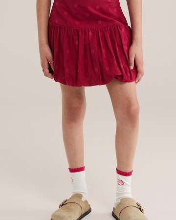 Jupe WE Fashion en rose : devant