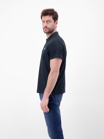 LERROS Poloshirt mit Waffelstruktur aus 100 % Baumwolle in Blau